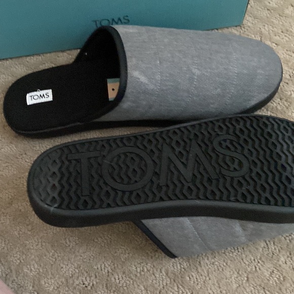 Toms mens slippers in gray - Picture 3 of 5